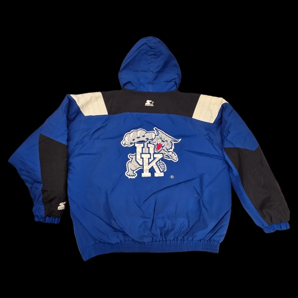 Vintage Starter Kentucky Wildcats Pullover Jacket XL 90s NCAA‎